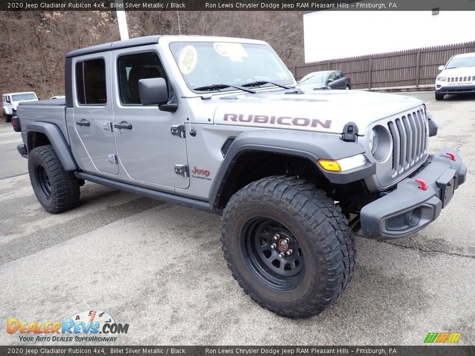2020 Jeep Gladiator Rubicon 4x4 Billet Silver Metallic / Black Photo #8