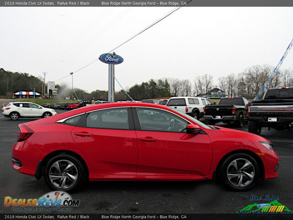 2019 Honda Civic LX Sedan Rallye Red / Black Photo #6