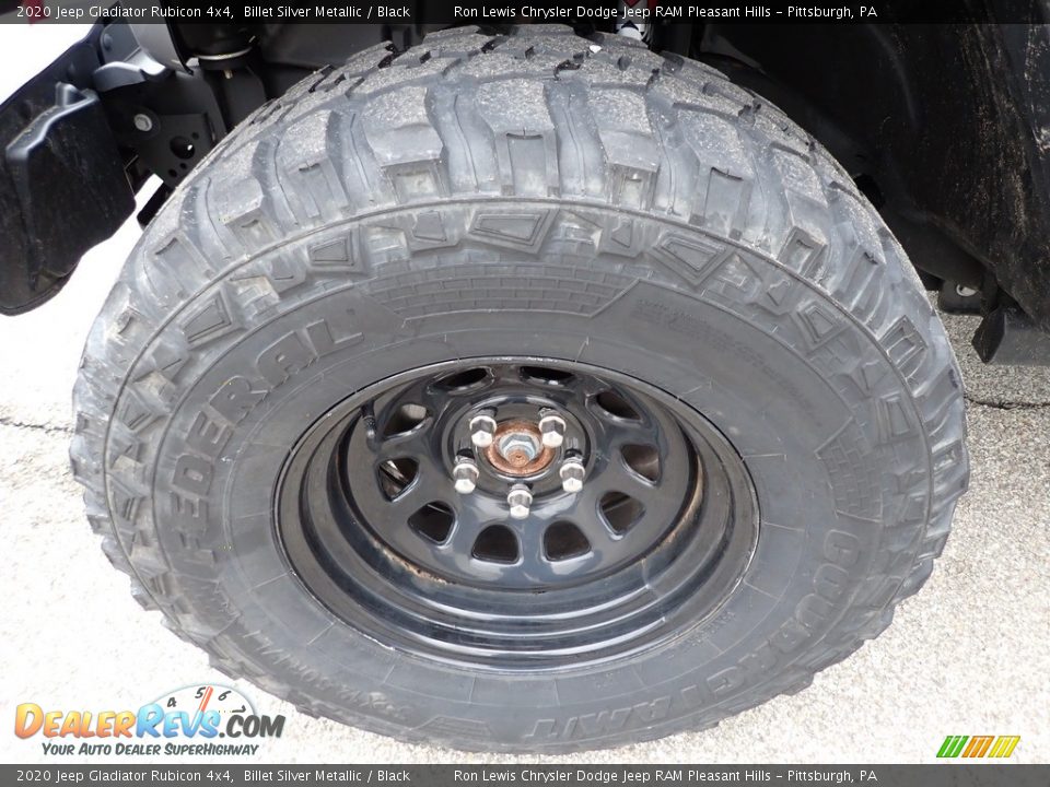 2020 Jeep Gladiator Rubicon 4x4 Billet Silver Metallic / Black Photo #10