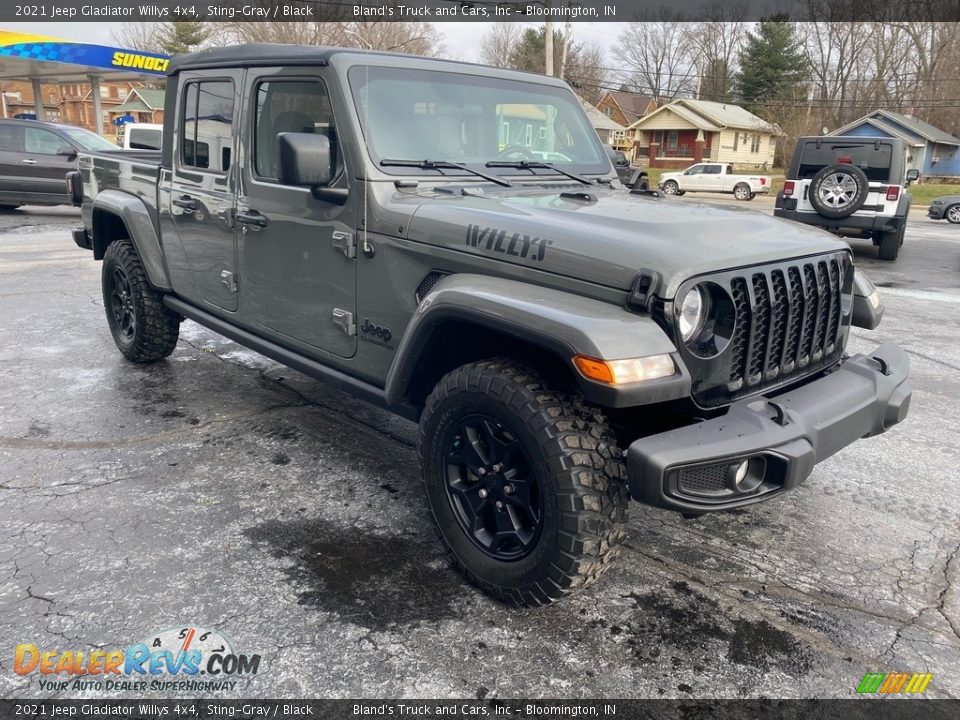 2021 Jeep Gladiator Willys 4x4 Sting-Gray / Black Photo #4