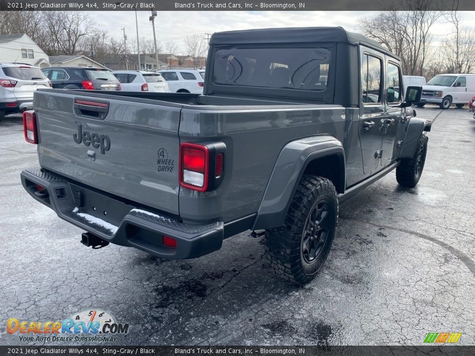 2021 Jeep Gladiator Willys 4x4 Sting-Gray / Black Photo #5