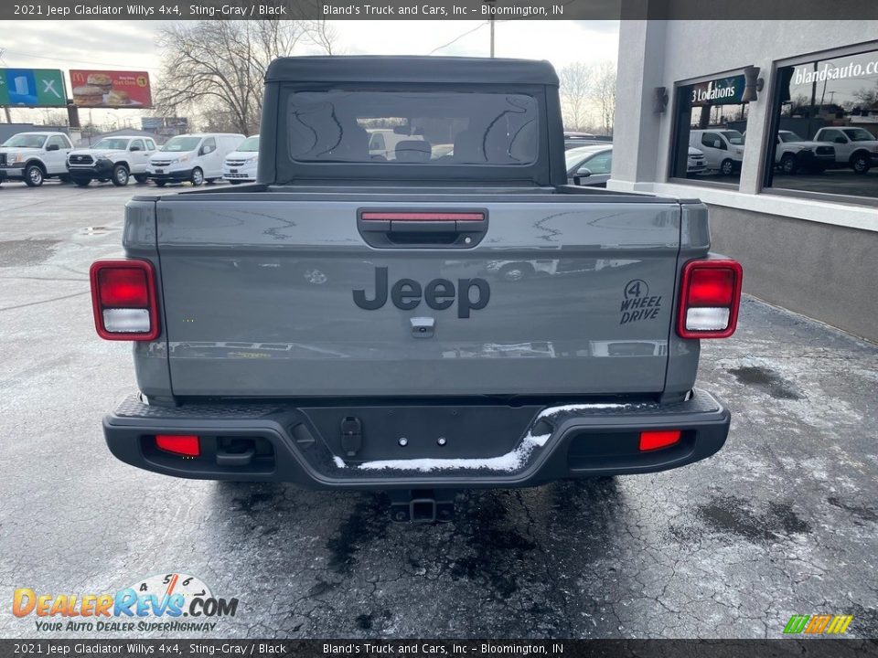 2021 Jeep Gladiator Willys 4x4 Sting-Gray / Black Photo #6