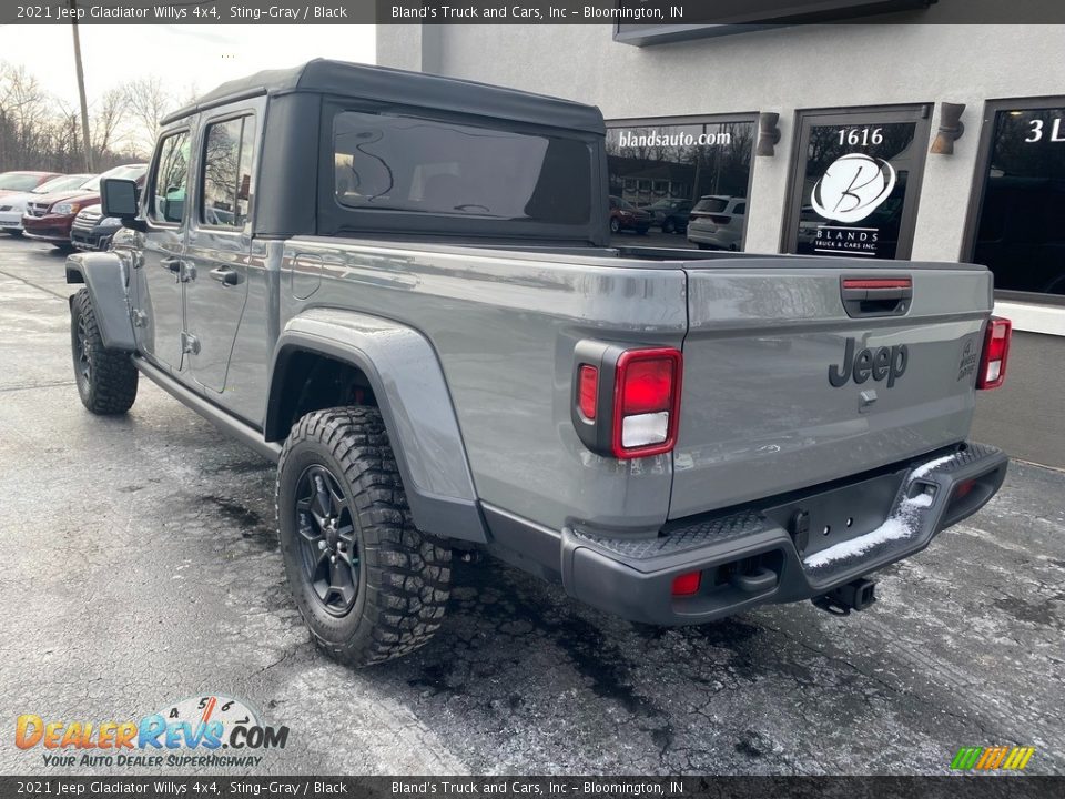 2021 Jeep Gladiator Willys 4x4 Sting-Gray / Black Photo #7