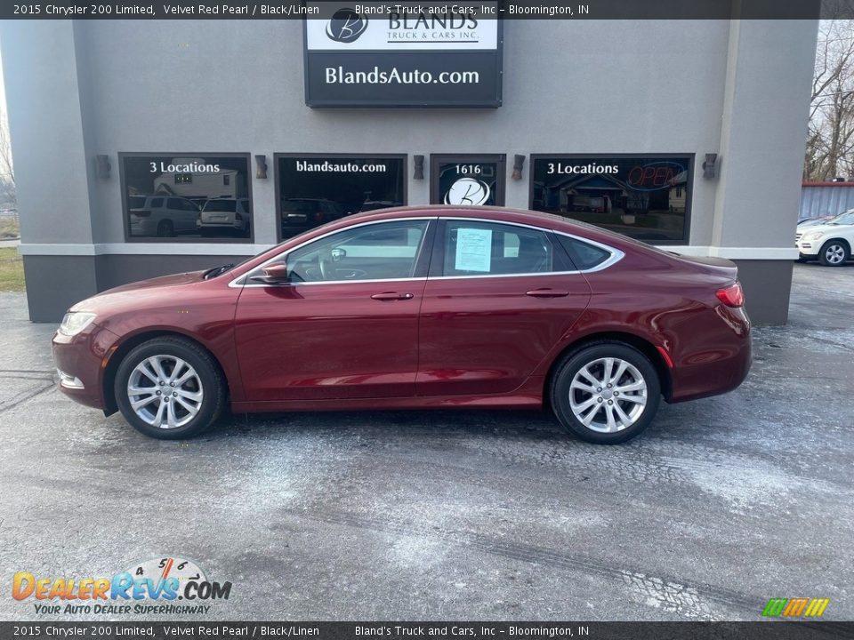 2015 Chrysler 200 Limited Velvet Red Pearl / Black/Linen Photo #1