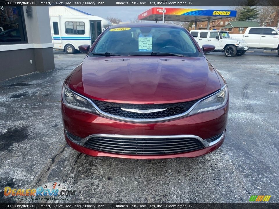 2015 Chrysler 200 Limited Velvet Red Pearl / Black/Linen Photo #3