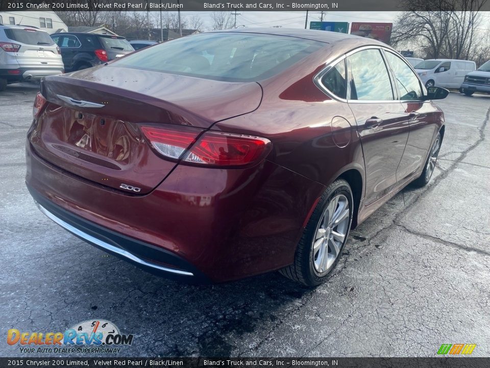 2015 Chrysler 200 Limited Velvet Red Pearl / Black/Linen Photo #5