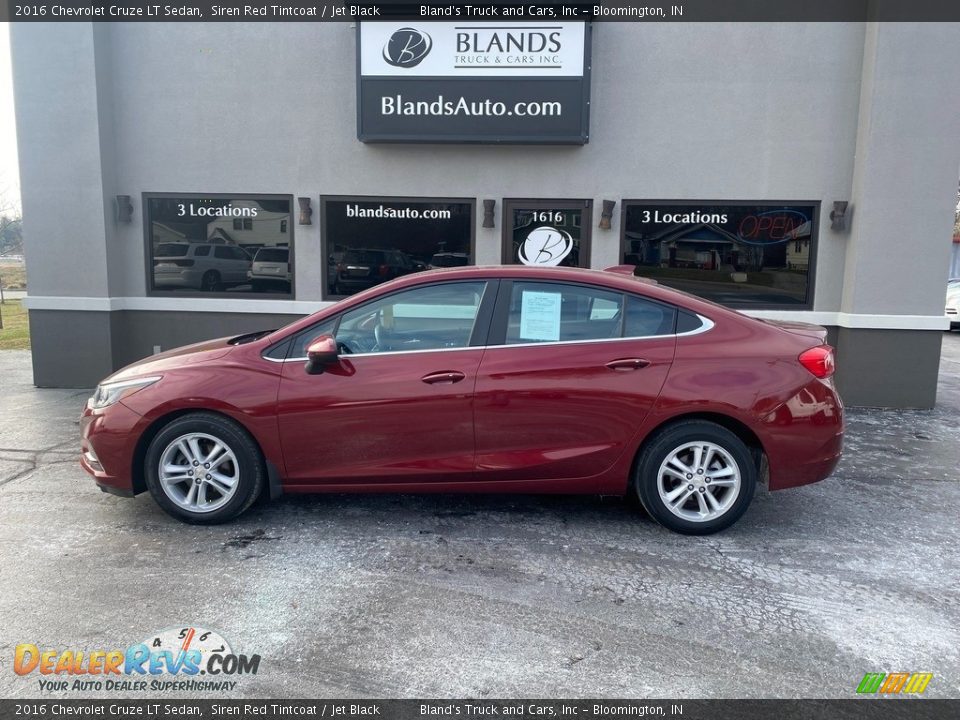 2016 Chevrolet Cruze LT Sedan Siren Red Tintcoat / Jet Black Photo #1