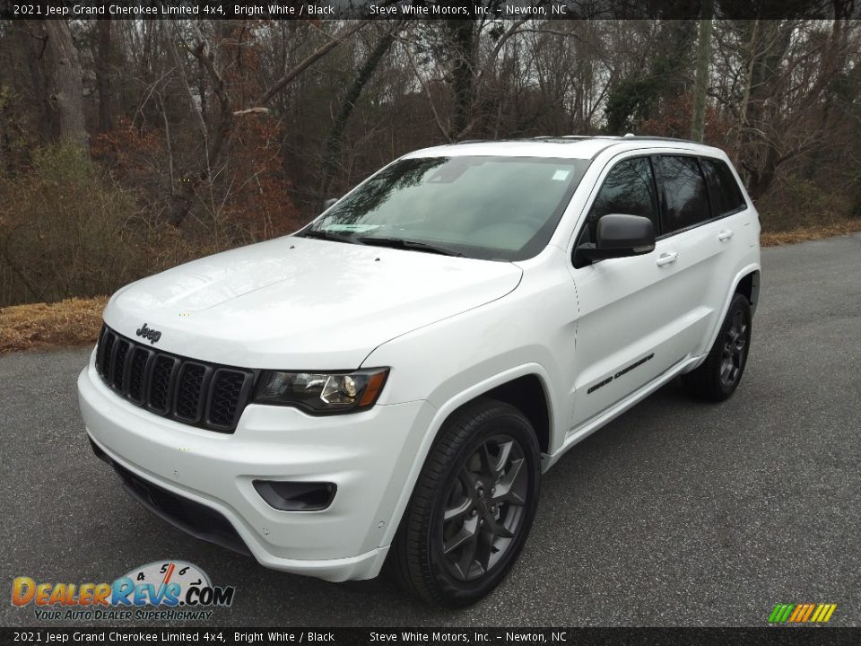 2021 Jeep Grand Cherokee Limited 4x4 Bright White / Black Photo #2