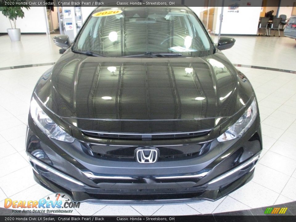 2020 Honda Civic LX Sedan Crystal Black Pearl / Black Photo #2