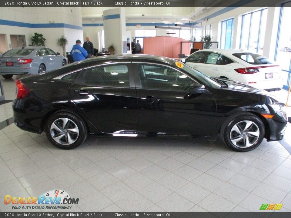 2020 Honda Civic LX Sedan Crystal Black Pearl / Black Photo #4