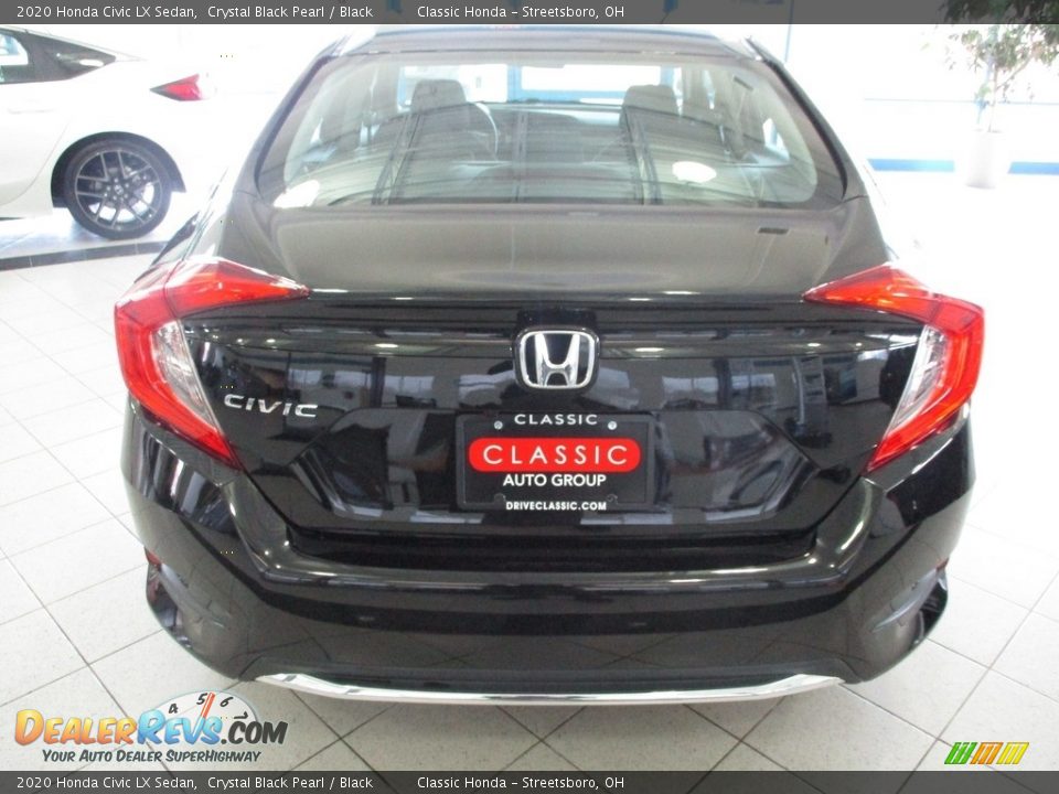 2020 Honda Civic LX Sedan Crystal Black Pearl / Black Photo #8