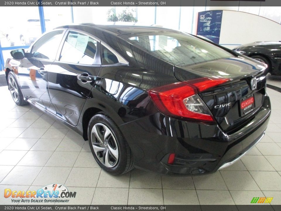 2020 Honda Civic LX Sedan Crystal Black Pearl / Black Photo #9