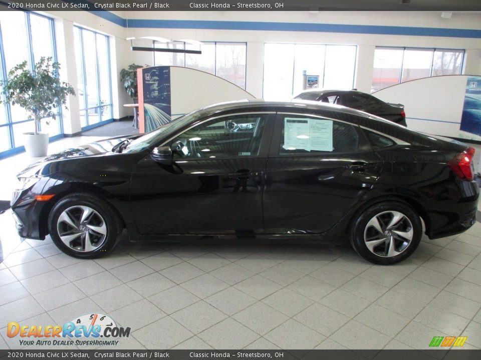 2020 Honda Civic LX Sedan Crystal Black Pearl / Black Photo #10
