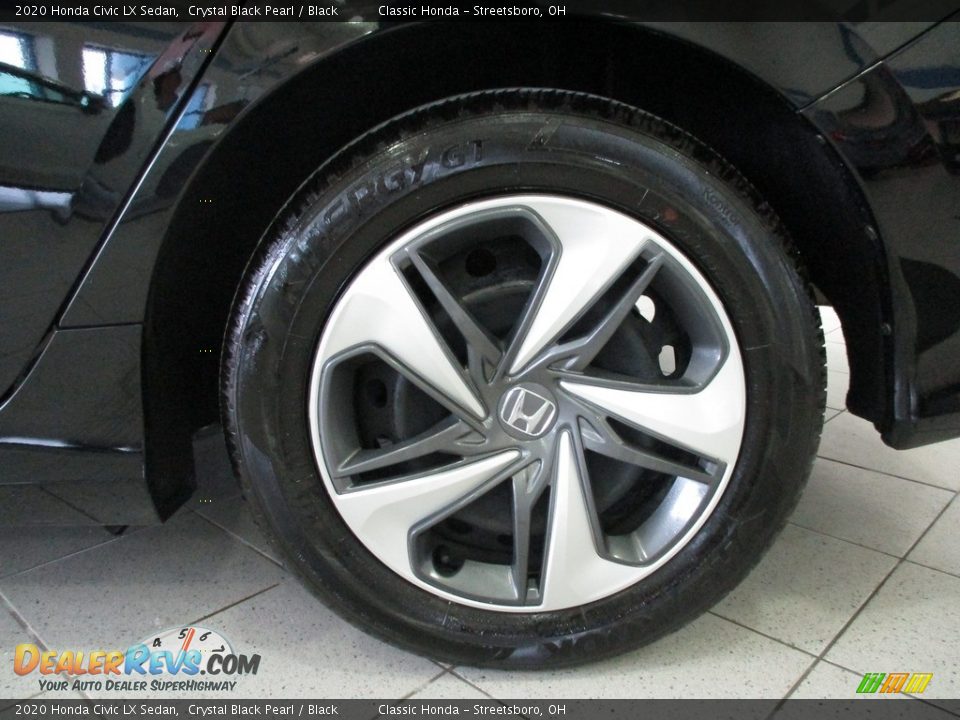 2020 Honda Civic LX Sedan Crystal Black Pearl / Black Photo #11