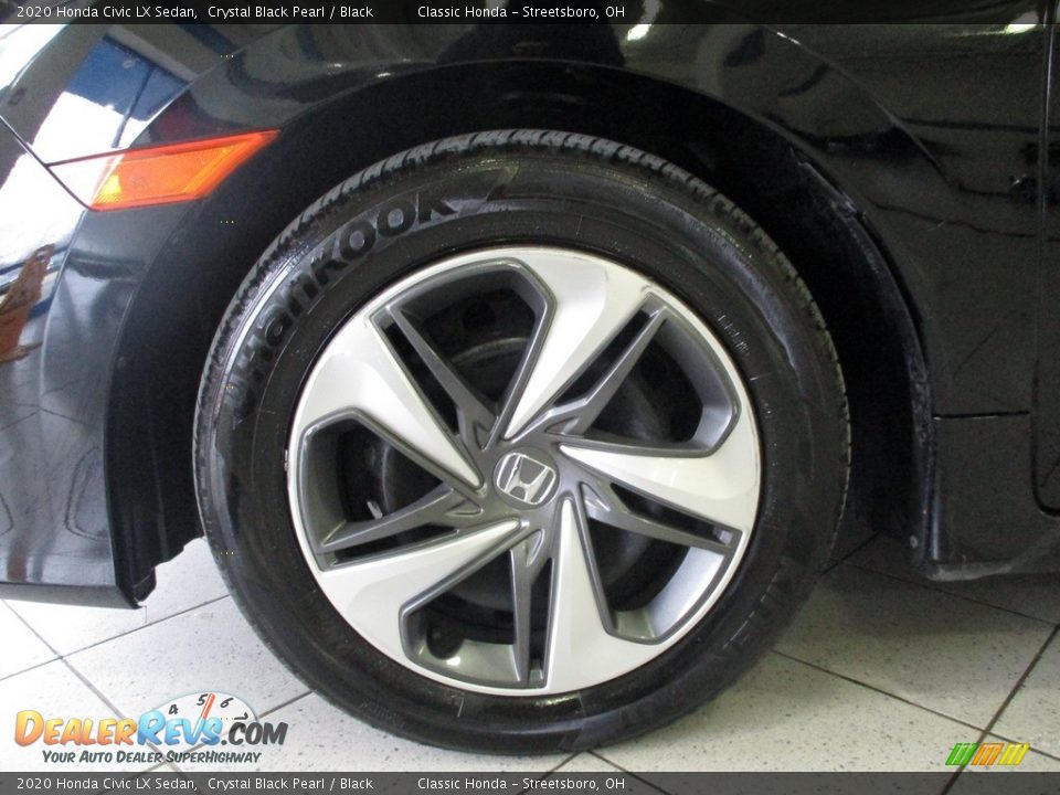 2020 Honda Civic LX Sedan Crystal Black Pearl / Black Photo #12
