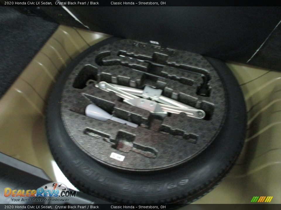 2020 Honda Civic LX Sedan Crystal Black Pearl / Black Photo #14