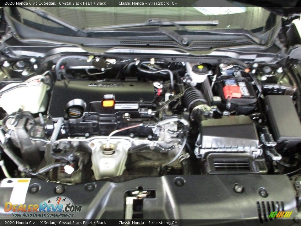 2020 Honda Civic LX Sedan Crystal Black Pearl / Black Photo #15