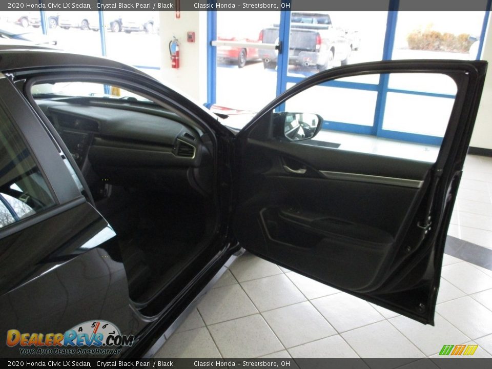 2020 Honda Civic LX Sedan Crystal Black Pearl / Black Photo #16