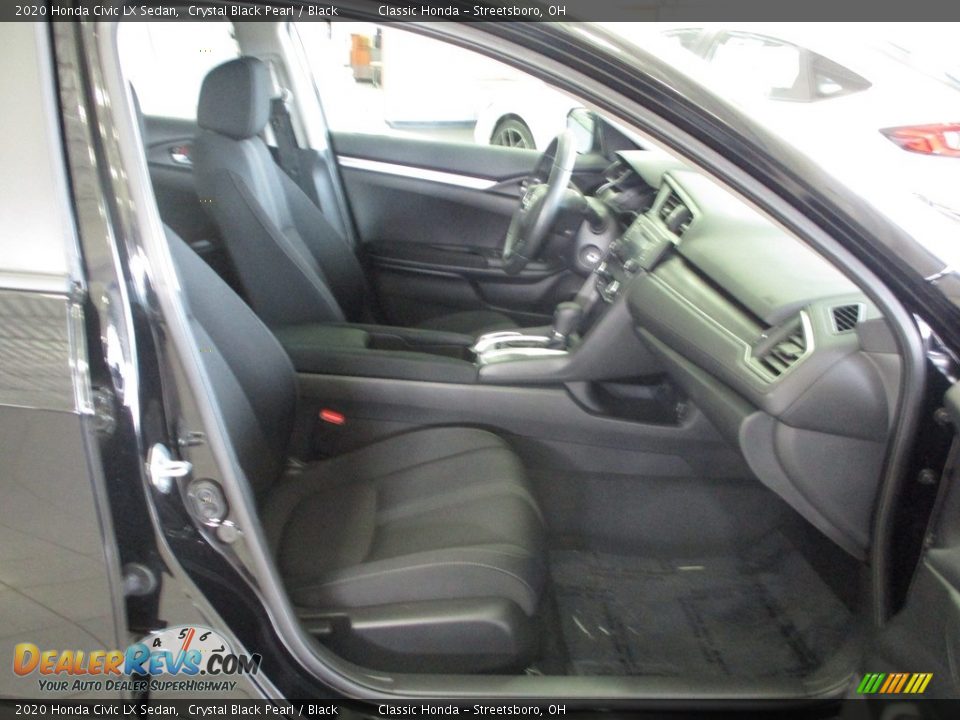 2020 Honda Civic LX Sedan Crystal Black Pearl / Black Photo #17