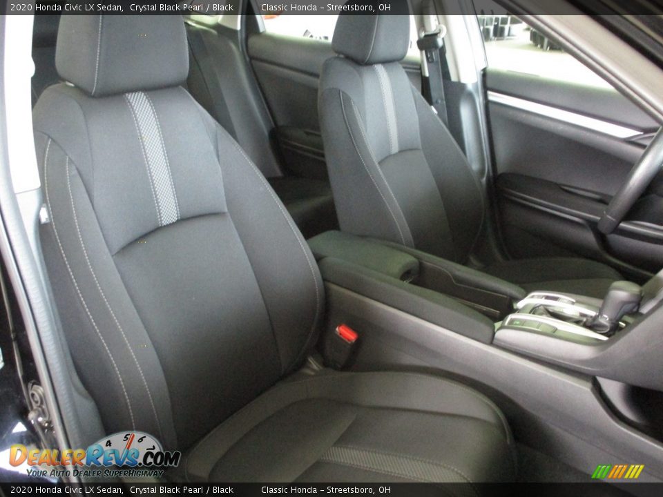 2020 Honda Civic LX Sedan Crystal Black Pearl / Black Photo #18