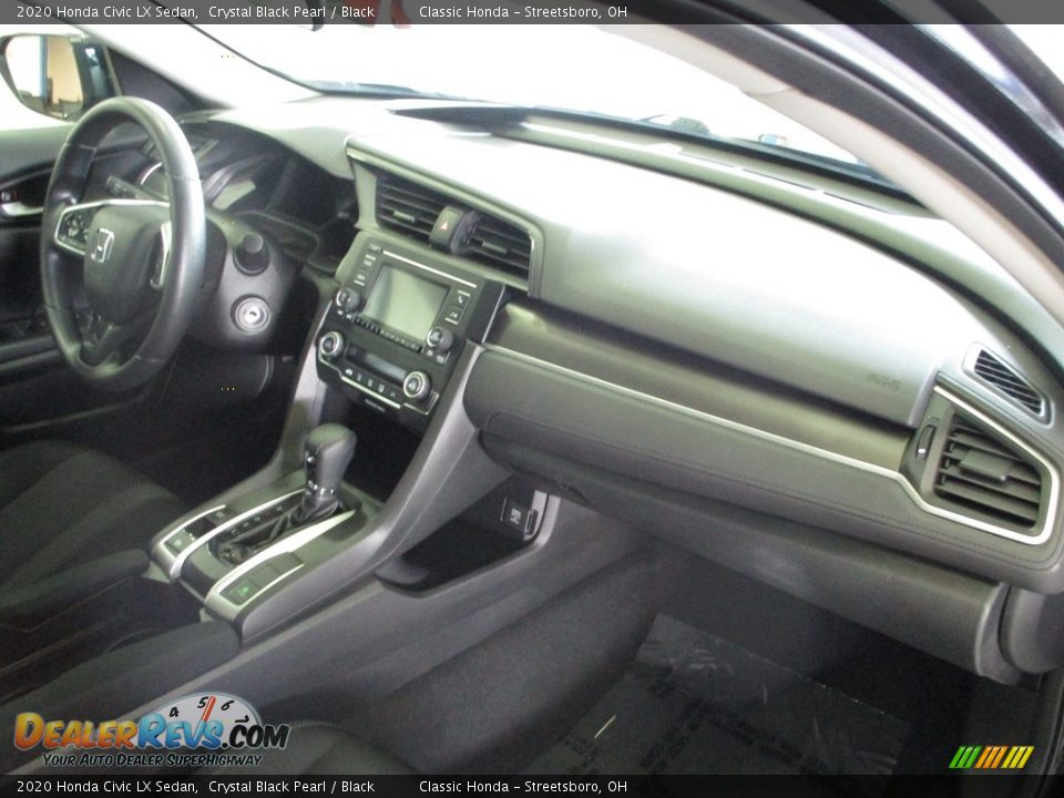 2020 Honda Civic LX Sedan Crystal Black Pearl / Black Photo #19
