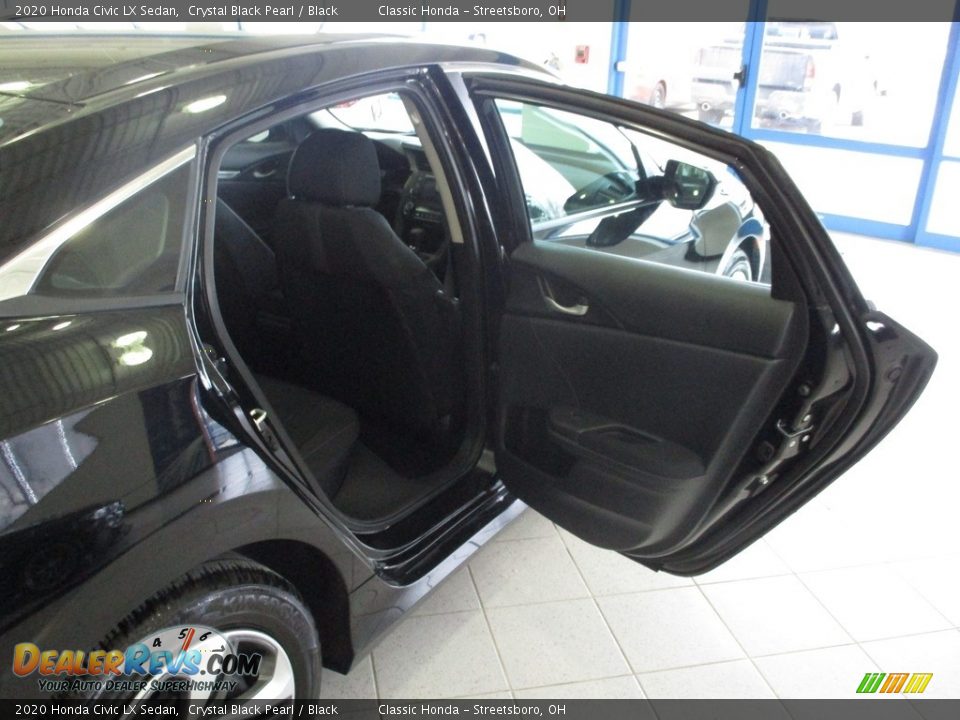 2020 Honda Civic LX Sedan Crystal Black Pearl / Black Photo #20