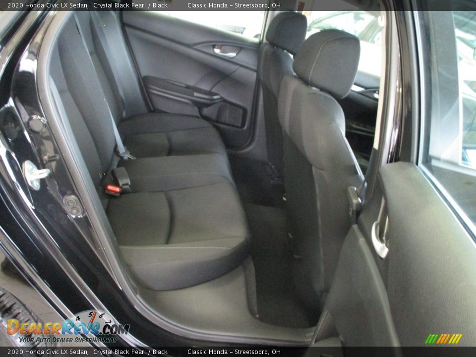 2020 Honda Civic LX Sedan Crystal Black Pearl / Black Photo #21