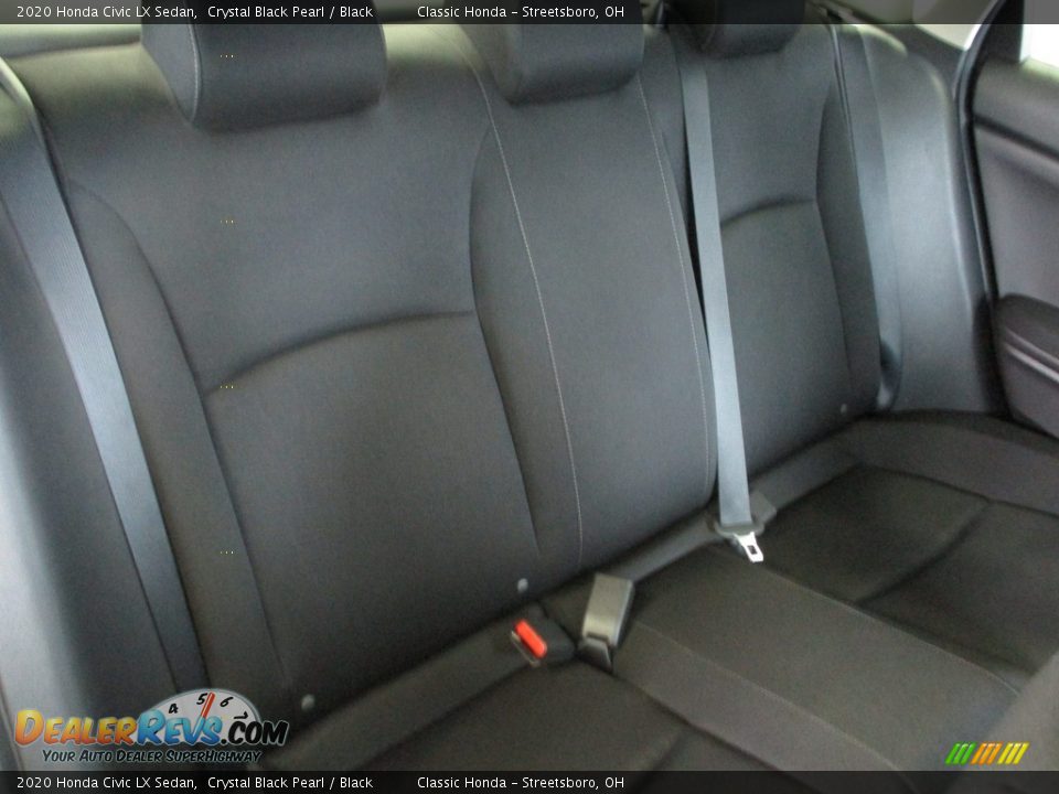 2020 Honda Civic LX Sedan Crystal Black Pearl / Black Photo #22