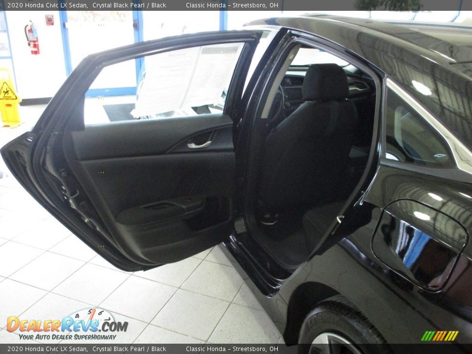 2020 Honda Civic LX Sedan Crystal Black Pearl / Black Photo #23