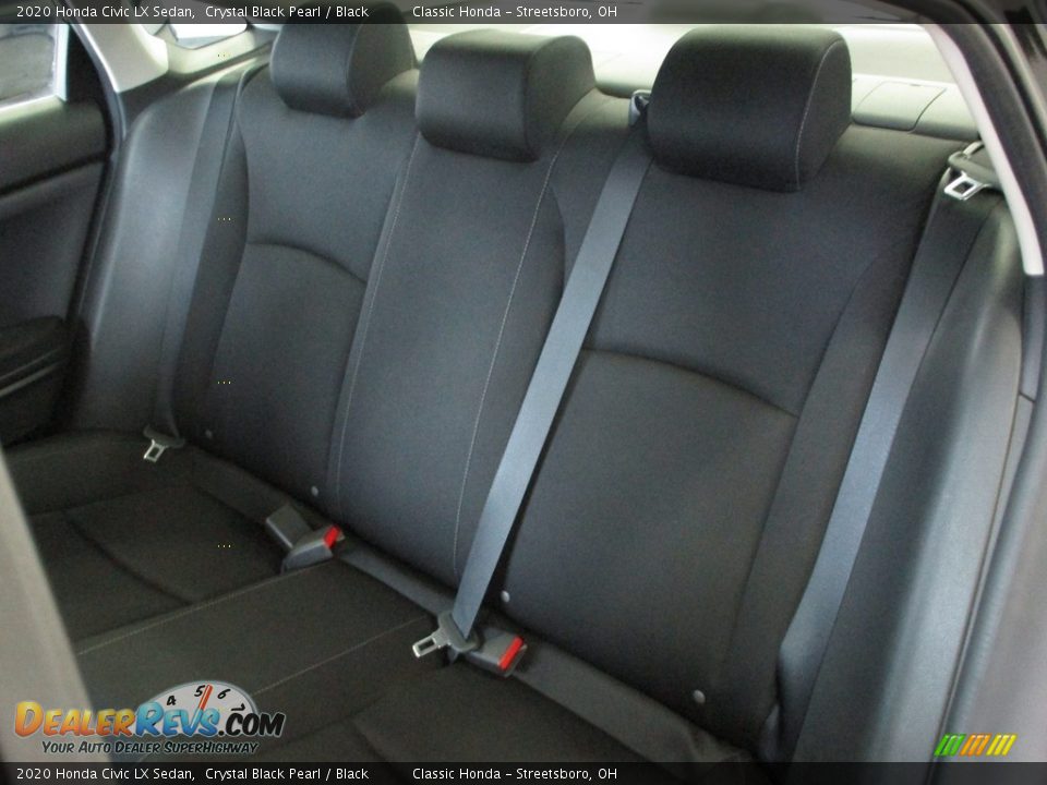 2020 Honda Civic LX Sedan Crystal Black Pearl / Black Photo #25