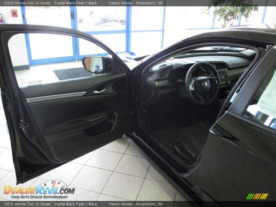 2020 Honda Civic LX Sedan Crystal Black Pearl / Black Photo #26