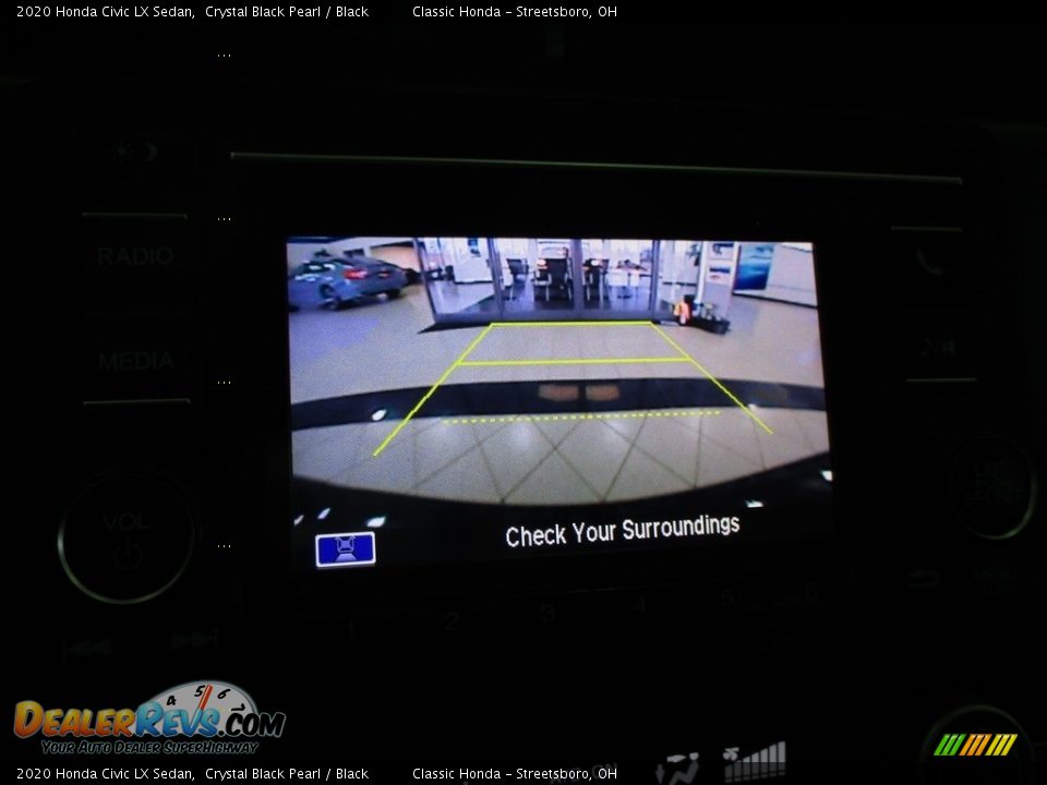 2020 Honda Civic LX Sedan Crystal Black Pearl / Black Photo #35