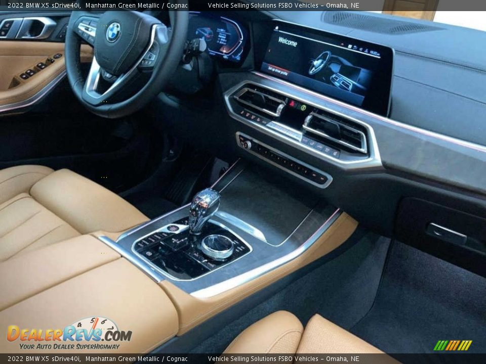 2022 BMW X5 sDrive40i Manhattan Green Metallic / Cognac Photo #6