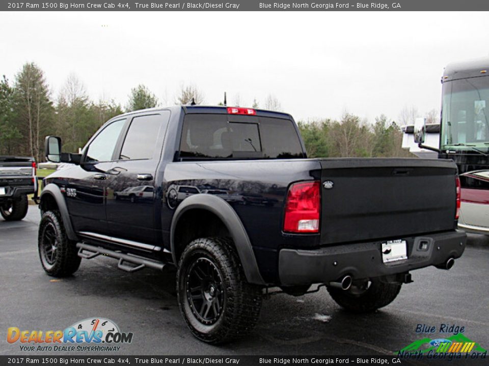 2017 Ram 1500 Big Horn Crew Cab 4x4 True Blue Pearl / Black/Diesel Gray Photo #3