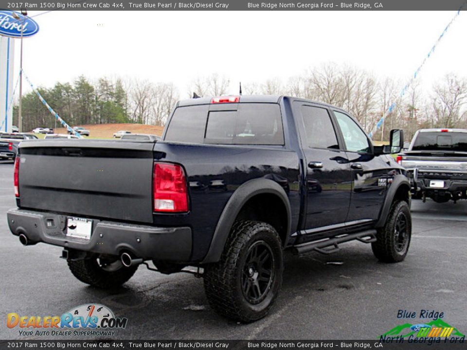 2017 Ram 1500 Big Horn Crew Cab 4x4 True Blue Pearl / Black/Diesel Gray Photo #5