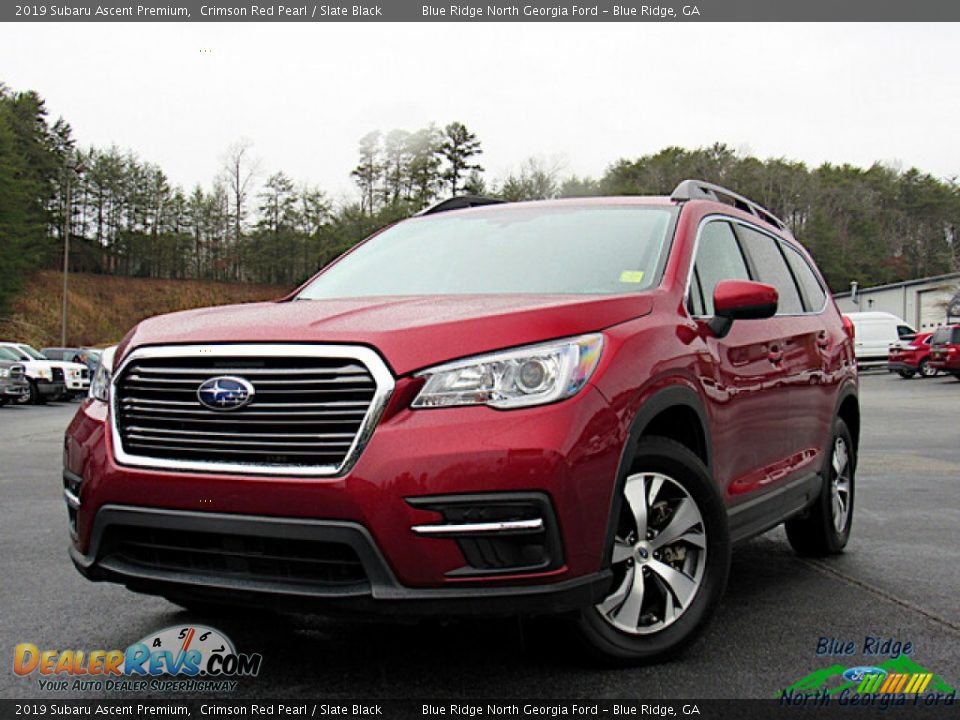 2019 Subaru Ascent Premium Crimson Red Pearl / Slate Black Photo #1