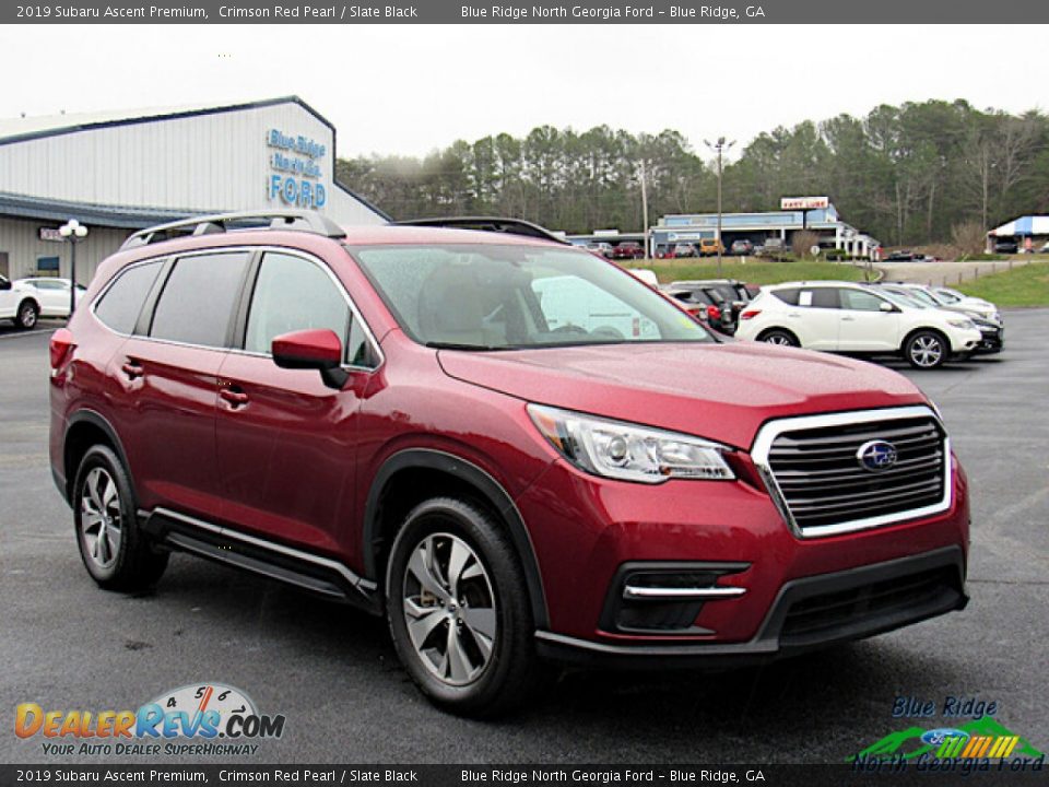 2019 Subaru Ascent Premium Crimson Red Pearl / Slate Black Photo #7