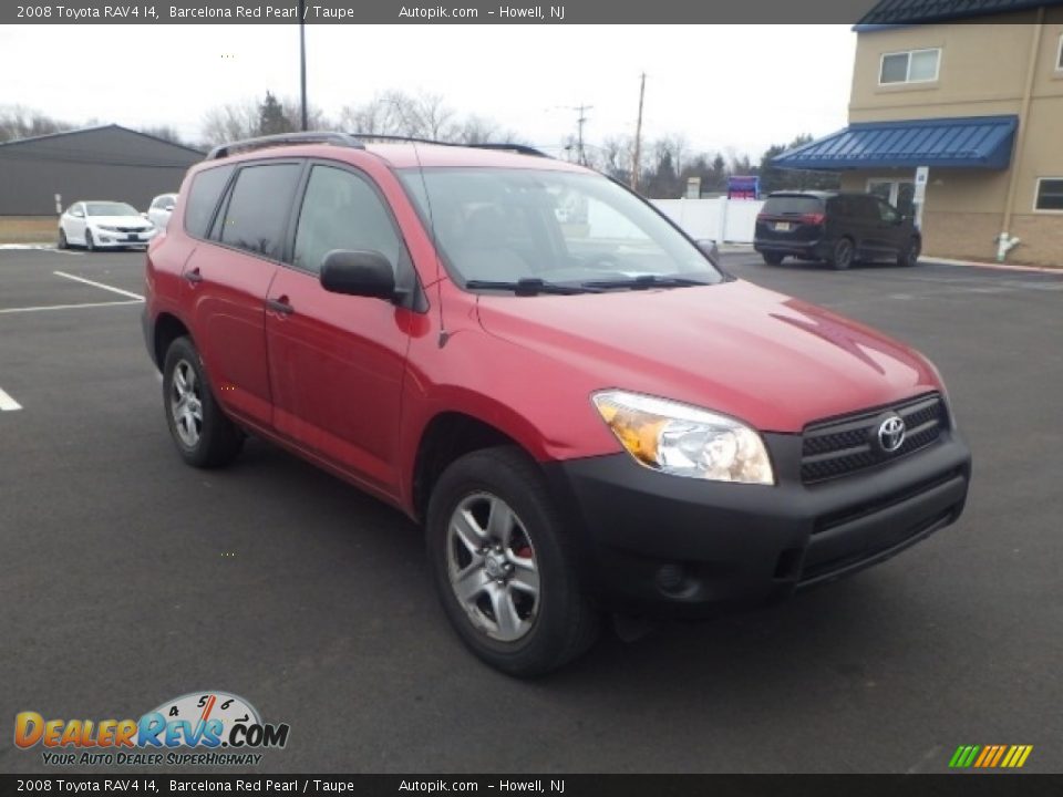 2008 Toyota RAV4 I4 Barcelona Red Pearl / Taupe Photo #3