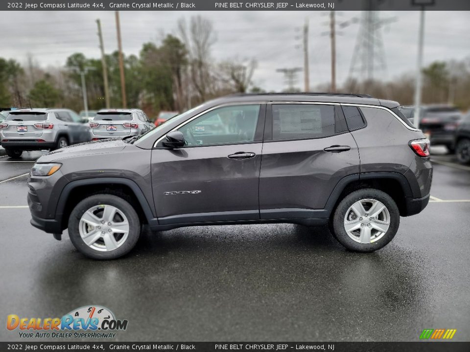 2022 Jeep Compass Latitude 4x4 Granite Crystal Metallic / Black Photo #3