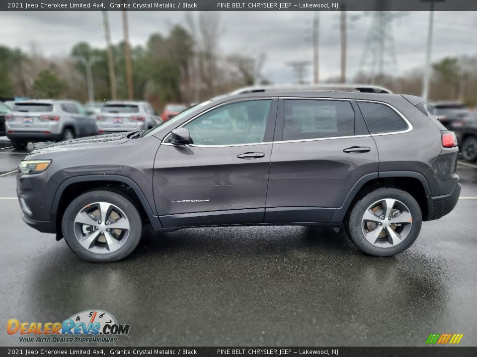 2021 Jeep Cherokee Limited 4x4 Granite Crystal Metallic / Black Photo #3