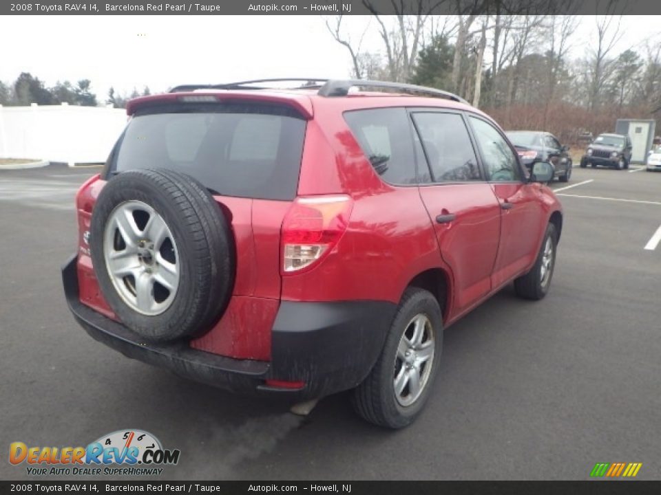 2008 Toyota RAV4 I4 Barcelona Red Pearl / Taupe Photo #6