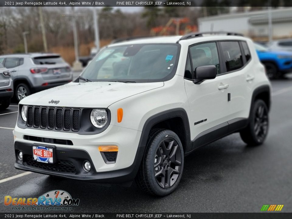 2021 Jeep Renegade Latitude 4x4 Alpine White / Black Photo #1