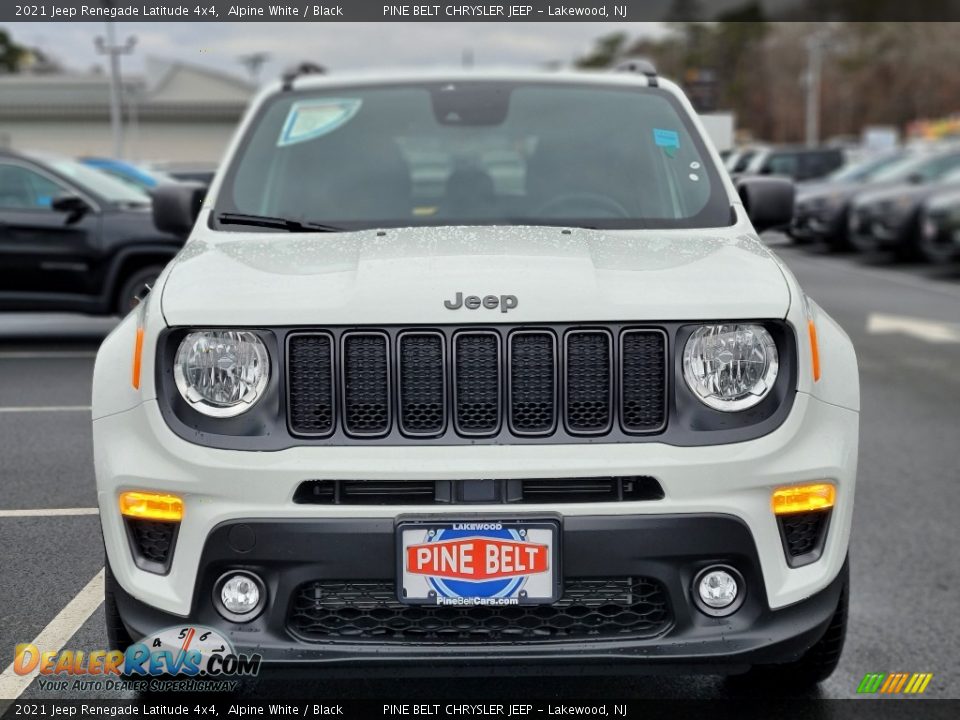 2021 Jeep Renegade Latitude 4x4 Alpine White / Black Photo #2