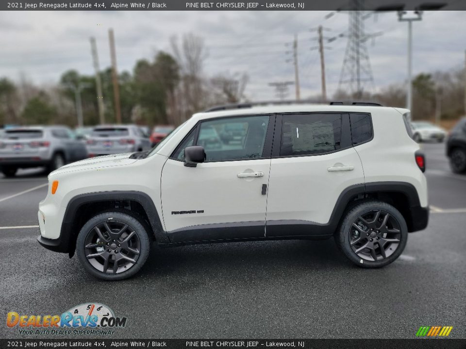 2021 Jeep Renegade Latitude 4x4 Alpine White / Black Photo #3