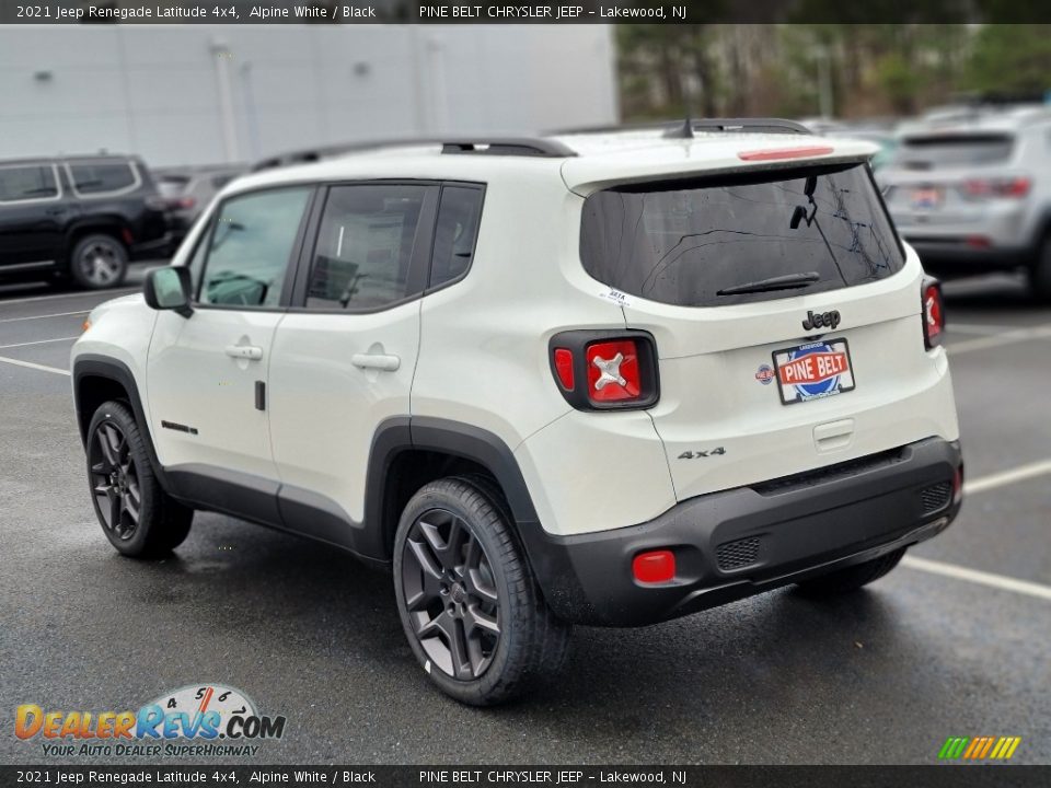 2021 Jeep Renegade Latitude 4x4 Alpine White / Black Photo #4