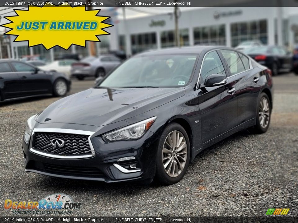 2019 Infiniti Q50 3.0t AWD Midnight Black / Graphite Photo #1