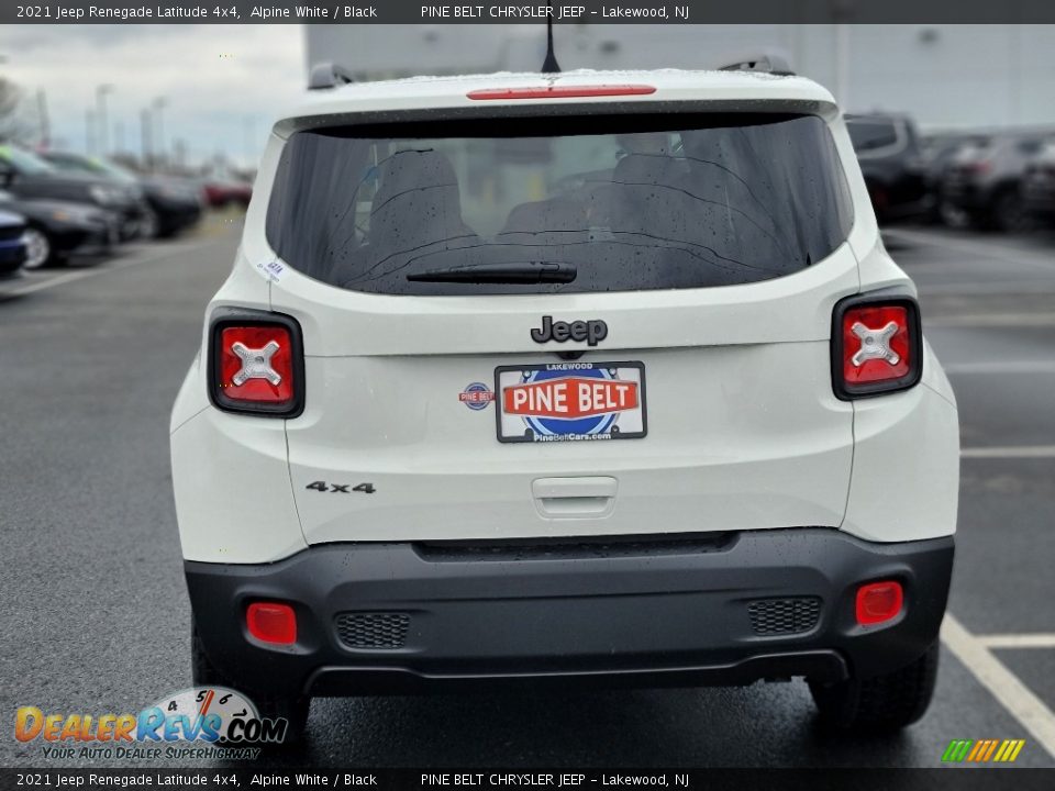 2021 Jeep Renegade Latitude 4x4 Alpine White / Black Photo #5