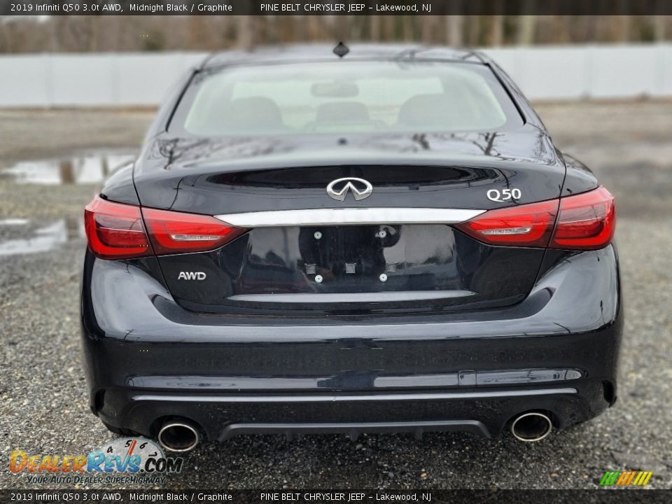 2019 Infiniti Q50 3.0t AWD Midnight Black / Graphite Photo #5