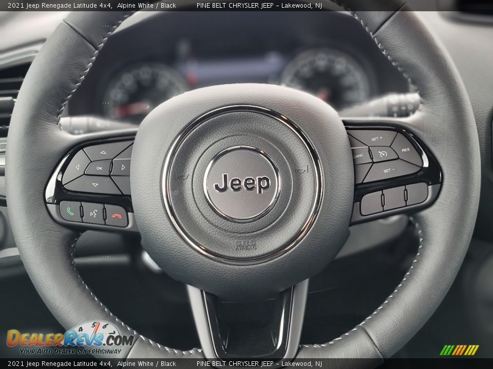 2021 Jeep Renegade Latitude 4x4 Alpine White / Black Photo #11