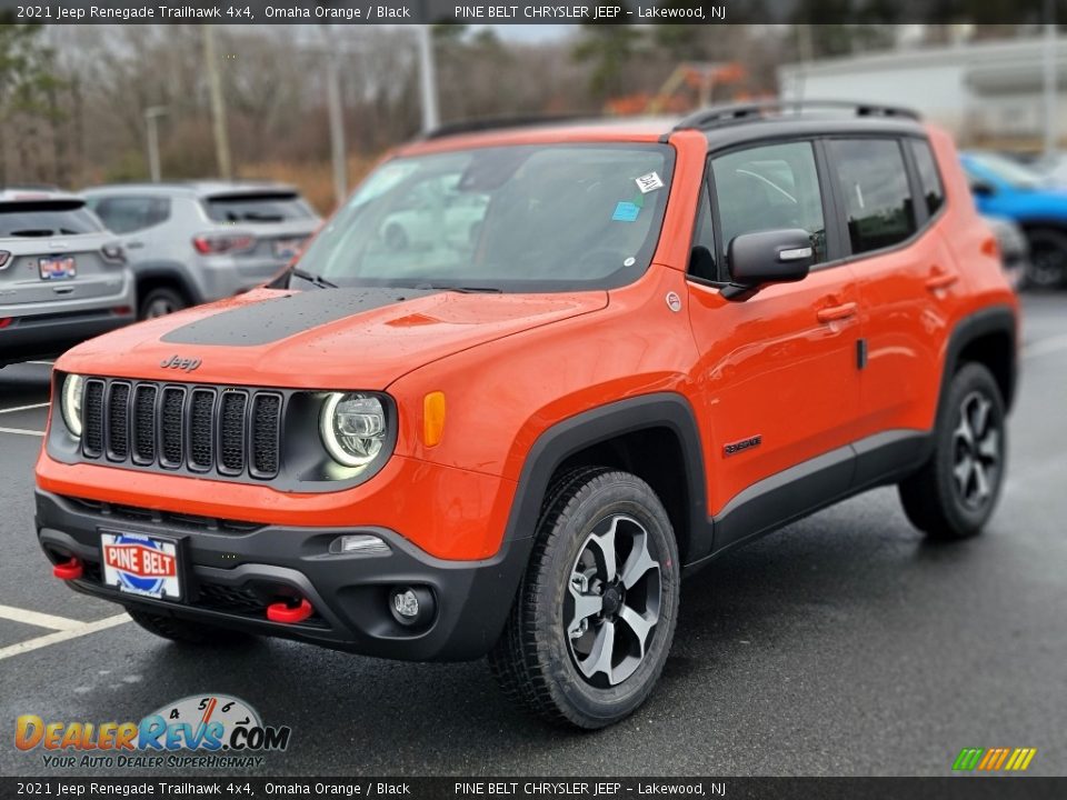 2021 Jeep Renegade Trailhawk 4x4 Omaha Orange / Black Photo #1